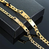 Couple Bracelets Stainless Steel Chain Bracelet Gift
