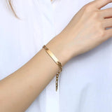 Couple Bracelets Stainless Steel Chain Bracelet Gift