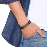 Men's Engrave Medical ID Bracelet, Stainless Steel Wristband Jewelry