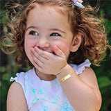 Heart Personalized Name Baby ID Bracelet for Children Girls Boys