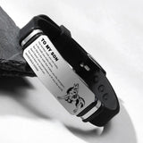 Personalized Inspirational Son Bracelet from Mom and Dad