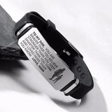 Personalized Inspirational Son Bracelet from Mom and Dad