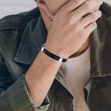 Personalized Stainless Steel ID Bracelets for Men Women