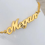 Personalized Name Bracelet Charms Engraved Handwriting Signature Love Message
