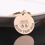 Engraved Key Chain Stainless Steel Bag Charm Trip Group Memorial