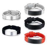 Personalized Silicone Sport ID Bracelet-Choose Your Engraving