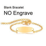 Personalized Baby Name Bracelet, Stainless Steel ID Bracelet for Kids