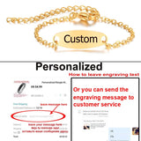 Personalized Baby Name Bracelet, Stainless Steel ID Bracelet for Kids