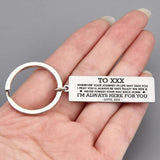 Personalized Couple Keychain Always Together Gift Bag Charm
