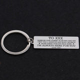 Personalized Couple Keychain Always Together Gift Bag Charm