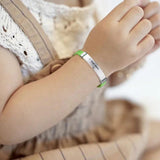 Child SOS ID Silicone Bracelets Rubber Names Numbers