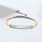 Personalized Bracelets for Women Sisters Stainless Steel Heart Charm BFF Jewelry