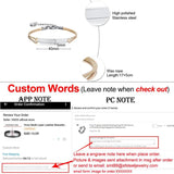 Personalized Bracelets for Women Sisters Stainless Steel Heart Charm BFF Jewelry