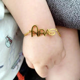 Kids Personalized Stainless Steel Name Bracelet