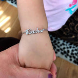 Kids Personalized Stainless Steel Name Bracelet