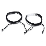 Personalized Couple Bracelets Hollow Heart Stainless Steel