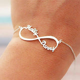 Personalized Infinite Name Stainless Steel Bracelet for Women