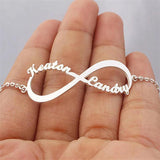 Personalized Infinite Name Stainless Steel Bracelet for Women
