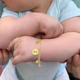 Personalized Name Baby Bracelet, Engraved Bangle for Children