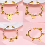 Personalized Name Baby Bracelet, Engraved Bangle for Children