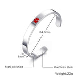 Type 1 Diabetes Medical Alert Bracelet Stainless Steel Engrave