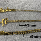 Stainless Steel Cuban Link Chain Bracelet Silver Jewelry