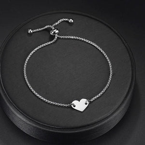 Treebud Name Heart Bracelet Engraved Date ID