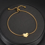 Treebud Name Heart Bracelet Engraved Date ID