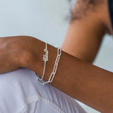 Mermaid Tail Name Bracelets Personalized Stainless Steel Bracelet