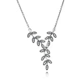 925 Silver Leaves Necklace for Women