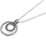 925 Silver Signature Pav? & Beads Pendant & Necklace - Women's Bead Charm