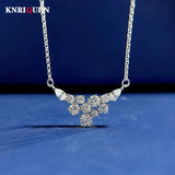 925 Sterling Silver Diamond Wing Chain Necklace for Women
