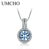 AAA+ CZ 925 Silver Women Necklace & Pendants Wedding Party Engagement