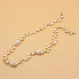 S925 Silver Baroque Pearl Choker Necklace for Women