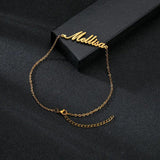 Stainless Steel Personalized Name Bracelet for Women