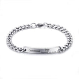 Personalized Name Bracelet Charms Engraved Gift Love Bangle Jewelry