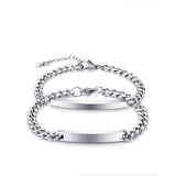 Personalized Name Bracelet Charms Engraved Gift Love Bangle Jewelry