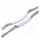 Personalized Name Bracelet Charms Engraved Gift Love Bangle Jewelry