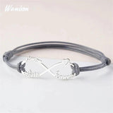 Custom Stainless Steel Name Bracelet Rope Bracelet Women Nameplate Jewelry
