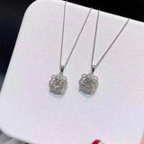 Hollow Rose Necklace Zircon Girl Gift Party