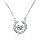 Moissanite Necklace 925 Silver Ring Pendant Gift