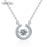 Moissanite Necklace 925 Silver Ring Pendant Gift