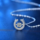 Moissanite Necklace 925 Silver Ring Pendant Gift