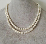 Freshwater Pearl Necklace 5-6mm 2rows - Unique Pearls
