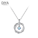 925 Silver Guard Wing Feather Pendant Small Version INS Wind Clavicle Necklace