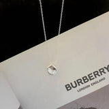 925 Sterling Silver Irregular Corrugation Necklace for Women