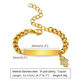 Personalized Stainless Steel Baby Name Bracelet, Birthday Gift