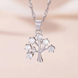 Arrival Christmas Tree Pendant Necklace 925 Sterling Silver Lady Anniversary Acc