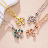 Arrival Christmas Tree Pendant Necklace 925 Sterling Silver Lady Anniversary Acc