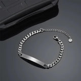 Personalized Steel Bracelet with Date Symbol & Crown Design